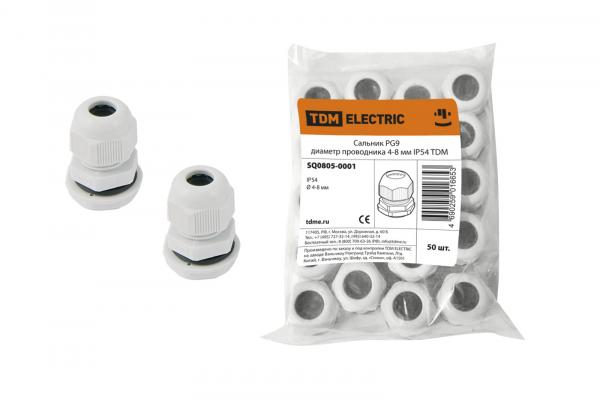 Сальник TDM PG  9 D15/ d4-8 IP54